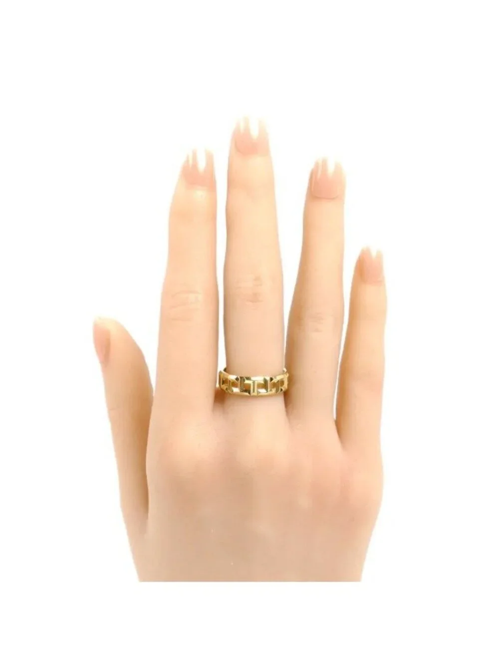 Tiffany & Co 18k Yellow Gold T True Wide Ring